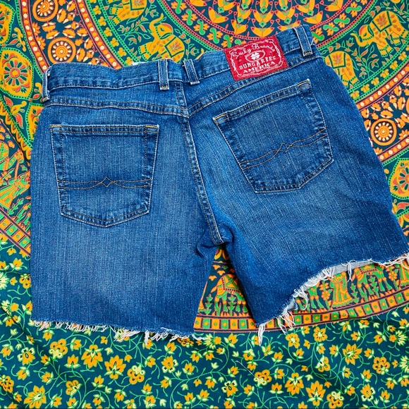 Lucky Brand Dungarees Distressed Short Shorts 10 - Picture 10 of 10